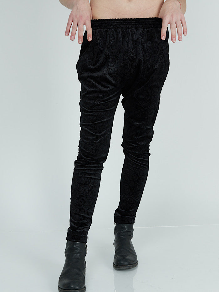 BLACK VELVET PANTS